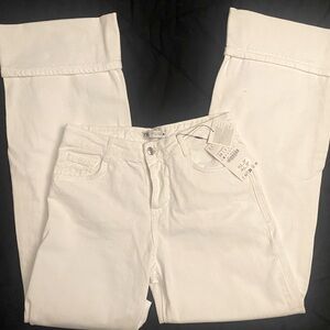 BNWT Bright White Zara Large BellBottom Pants